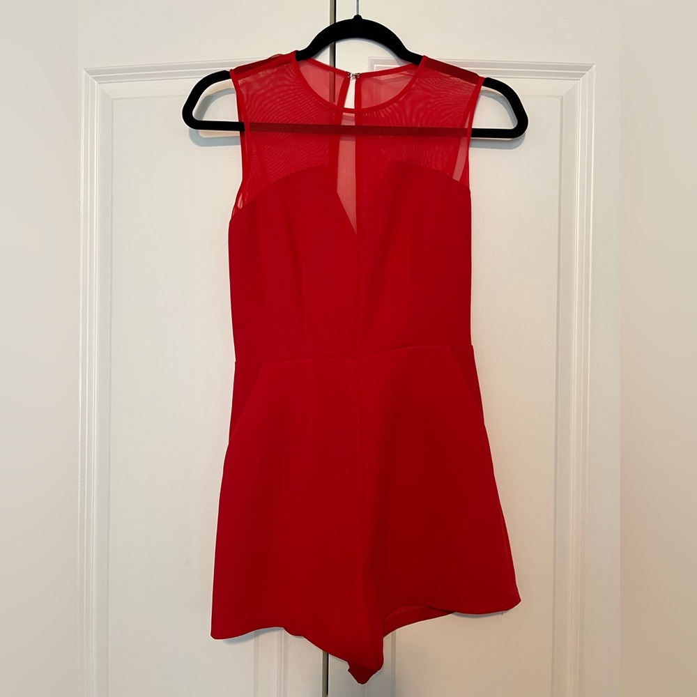 BCBG Red Romper. Size 0.